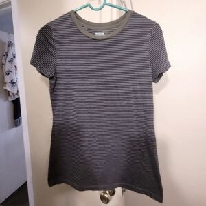 Mossimo Supply Co. Women's Gray Green Striped Top